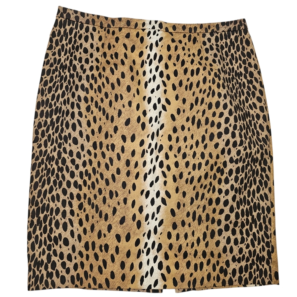 MICHAEL Michael Kors Leopard Print Pencil Skirt In 12